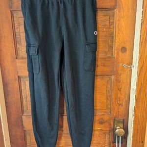 Champion Black Jogger Sweatpants with Elastic Cuffs
